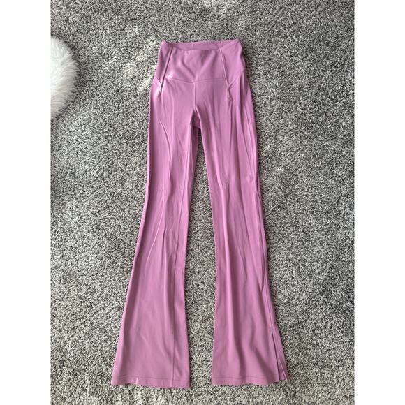 NWOT Lululemon Groove High-Rise Split-Hem Flared Pant Nulu Velvet Dust Size 2 - Picture 6 of 12